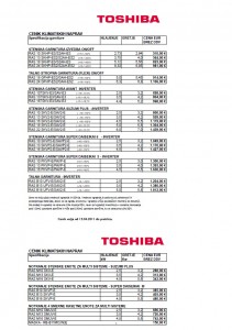 CENIK_KLIME_TOSHIBA_2011 PDF